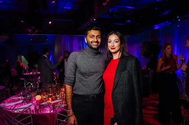 Nimesh and Amy Patel couple photo at NYC gathering